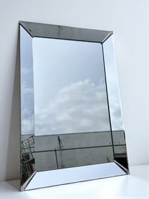 LARGE ART DECO WALL MIRROR