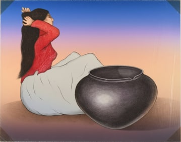 R.C. GORMAN "PUEBLO JAR" LITHOGRAPH