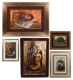 5PC. GUSTAVO VALENZUELA PAINTING LOT