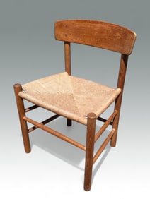 MID-CENTURY BORGE MORGENSEN MODEL J39 ARMCHAIR