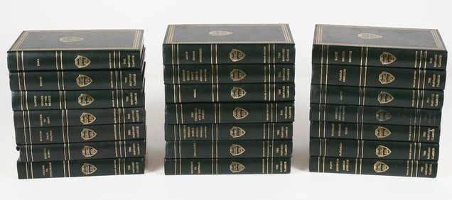 21 PC. LEATHERBOUND HARVARD CLASSICS BOOKS