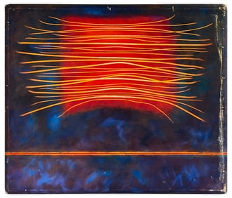 FRANK CARMELITANO ABSTRACT PAINTING "ACELERACION"