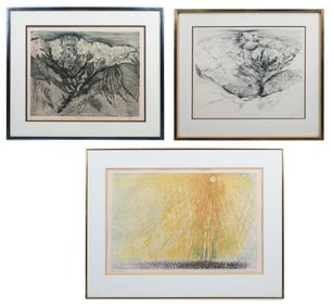 3PC. LAWRENCE HEYMAN MCM ETCHING LOT