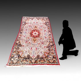 ESTATE ORIENTAL PERSIAN KASHAN DESIGN WIDE RUNNER