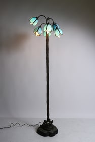 6- LIGHT FLOOR LAMP AFTER TIFFANY