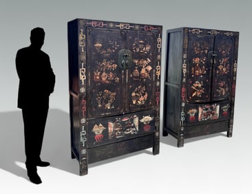 PR. ASIAN LAQUERED WEDDING CABINETS