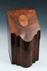 19TH-CENTURY PATERA INLAID KNIFE BOX