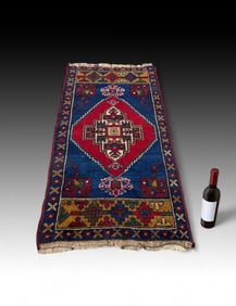ESTATE ORIENTAL CARPET TRIBAL PRAYER RUG