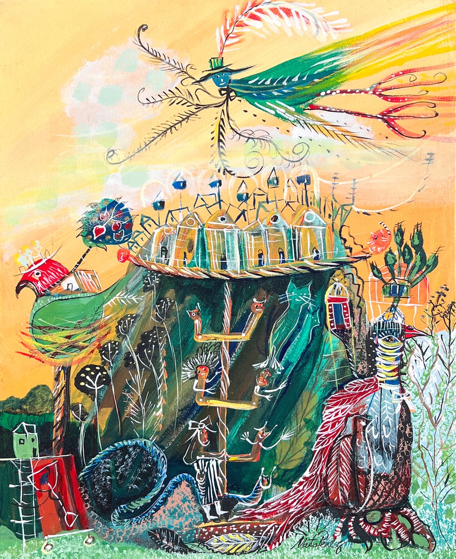 FANTASY LANDSCAPE PAINTING BY MARTA PEREZ (1 of 4)