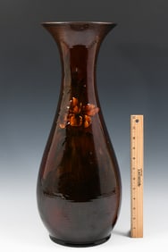 TALL A.R. VALENTIEN ROOKWOOD STANDARD GLAZE VASE
