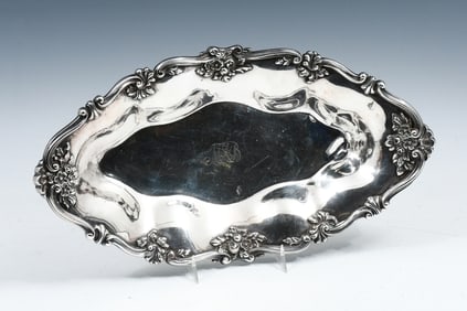 ORNATE WILLIAM B. DURGIN STERLING SILVER DISH