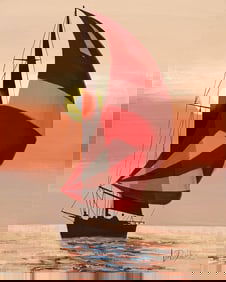 LEE REYNOLDS SAILBOAT PAINTING