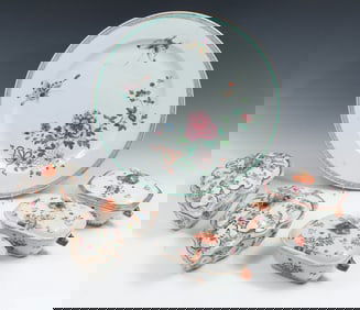 6 PC. CHINESE FAMILLE ROSE EXPORT PORCELAIN