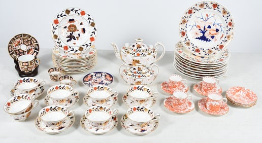 44 PC. ROYAL CROWN DERBY ASIAN ROSE CHINA