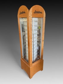 LANDSTROM’S JEWELRY DISPLAY ROTATING OAK CASE