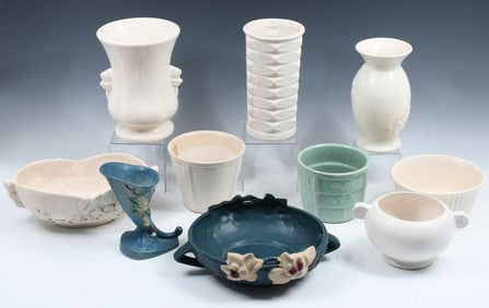 10 PC. AMERICAN ART POTTERY COLLECTION