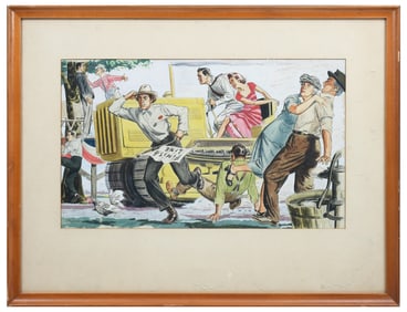 S.B. VALENTINE ILLUSTRATION FOR THE SATURDAY EVENING POST