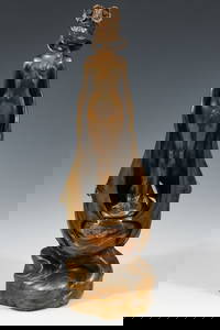 LOUIS CHALON ART NOUVEAU BRONZE MAIDEN