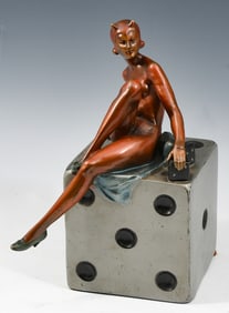 SHE-DEVIL ON A DIE SCULPTURE