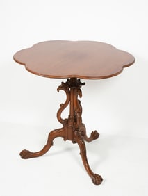 6 LOBE CLAWFOOT MAPLE CANDLESTAND