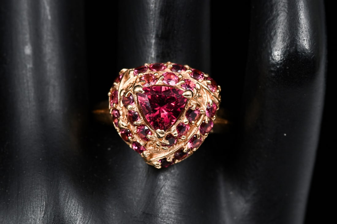 14K GOLD PINK TOURMALINE RING (1 of 7)