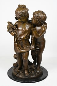 "THE SECRET" BRONZE SCULPTURE AFTER MOREAU