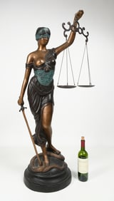 SCALES OF JUSTICE BRONZE