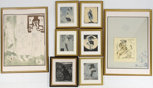 8PC. PRINT LOT TO INCLUED CUEVAS