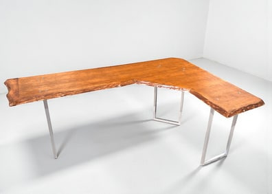MODERN LIVE EDGE CORNER DESK