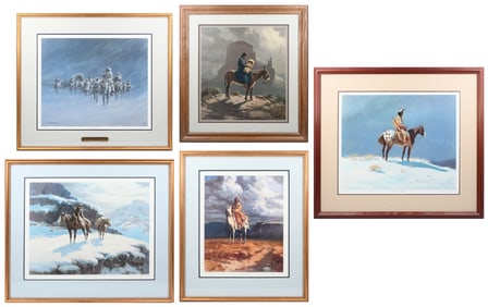 5PC. OLAF WIEGHORST PRINT LOT