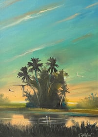 TRACY NEWTON FLORIDA HIGHWAYMEN BACKWATER PAINTING