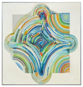 LARGE WILLIAM PACHNER ABSTRACT PAINTING