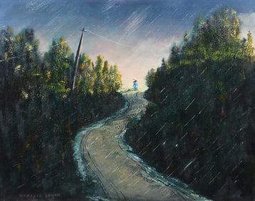 ROLAND KICKAPOO LOGAN RAINY DAY PAINTING