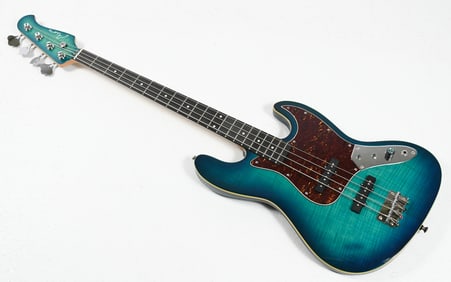 AIO BLUE SUNBURST ELECTRIC BASS GUITAR