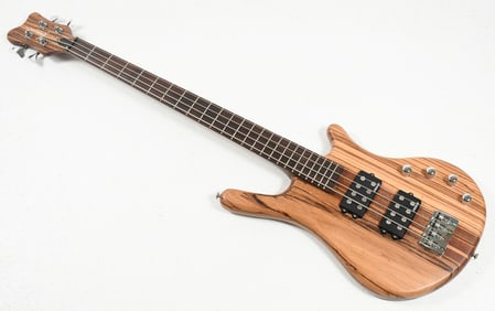 KONA NECK THROUGH EXOTIC WOOD ELECTRIC BASS GUITAR