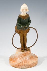 BRONZE/CHRYS. GIRL W/ HOOP