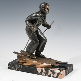 BRUNSWICK SKIER SCULPTURE