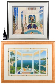 TWO LARGE THOMAS MCKNIGHT SERIGRAPHS