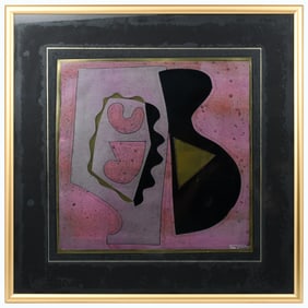 MARILYN SICA MIXED MEDIA ABSTRACT COMPOSITION