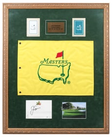 JACK NICKLAUS SIGNED PGA MASTERS FLAG