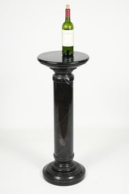 BLACK MARBLE PEDESTAL