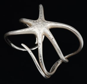 INDIA HICKS STERLING & DIAMOND STARFISH CUFF
