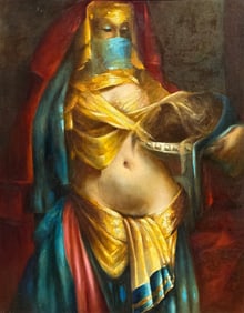 EARLY DAVID ANDERSON PAINTING OF SALOME