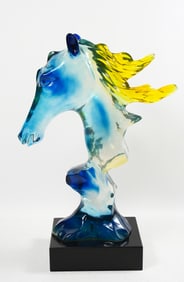 MURANO STYLE ACRYLIC HORSE HEAD