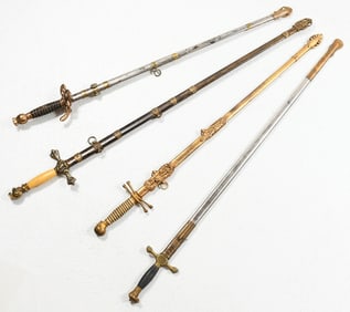 4 PC. CERMONIAL SWORD COLLECTION