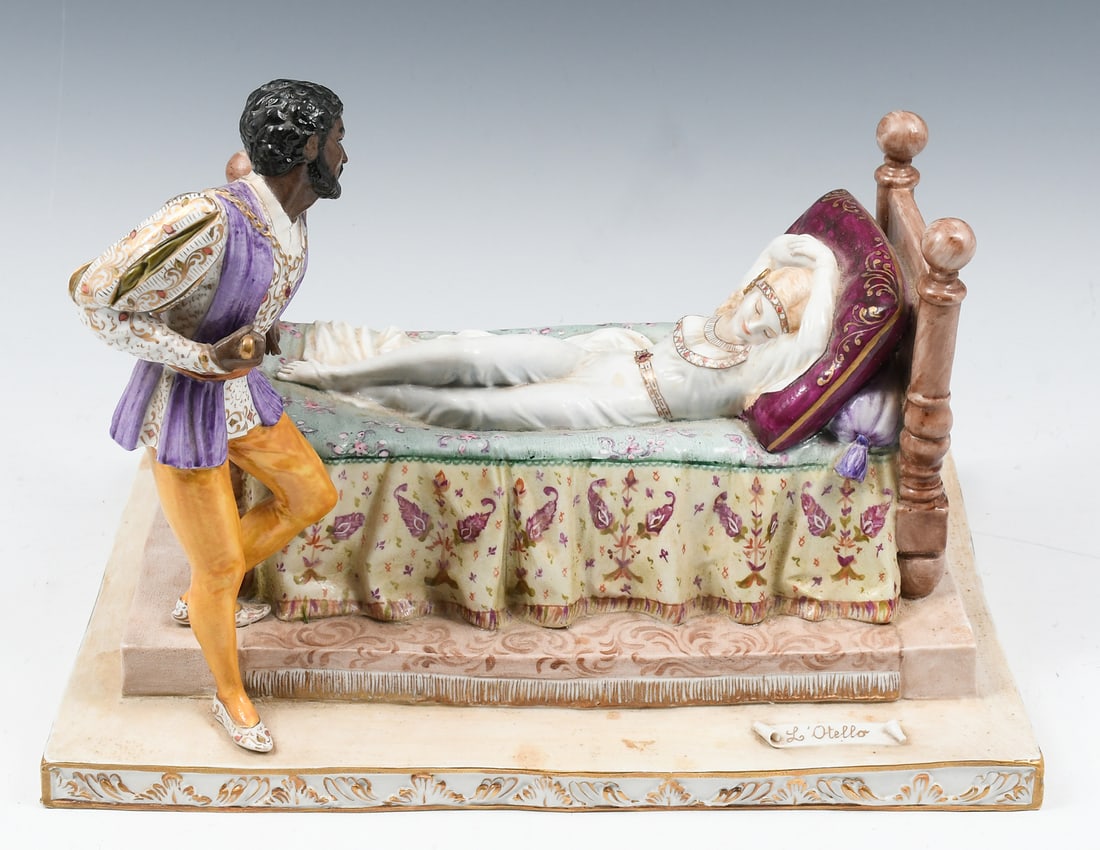 ITALIAN LUIGI TABRIS "L'OTELLO" PORCELAIN GROUPING (1 of 8)