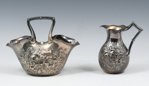 2 PC. DURGIN STERLING SUGAR & CREAMER