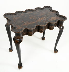 CHIPPENDALE STYLE CHINOISERIE TEA TABLE