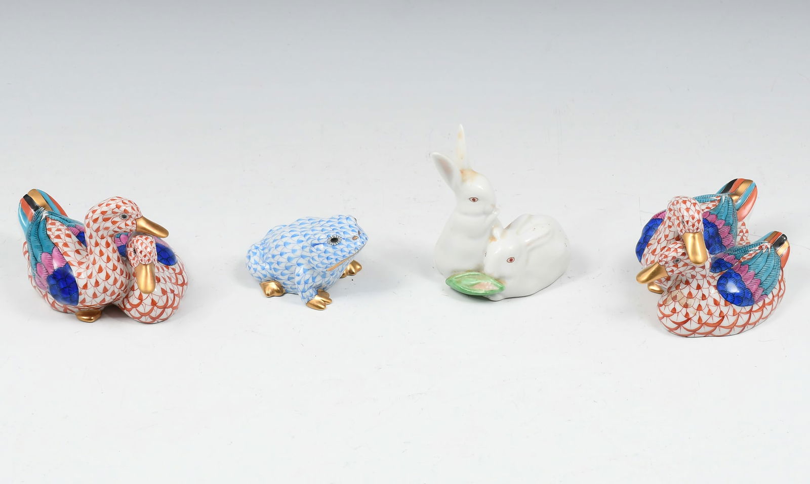 4 PC. HEREND PORCELAIN GROUPING (1 of 6)