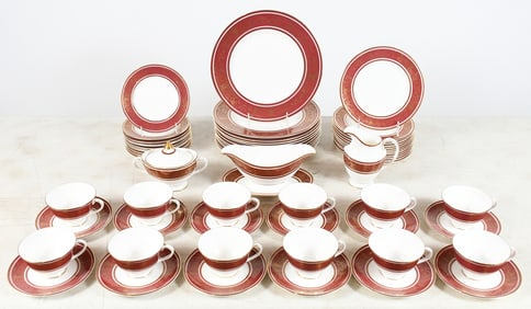 63 PC. ROYAL DOULTON "BUCKINGHAM" DINNER SERVICE